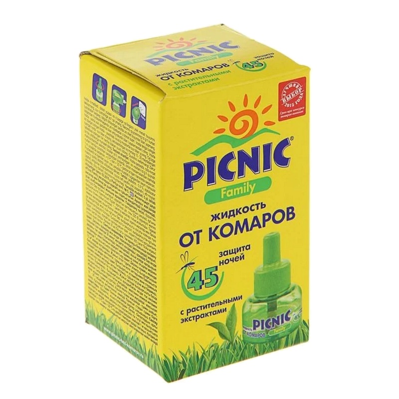 Жидкость от комаров Picnic Family 45 ночей, 30 мл в Угличе