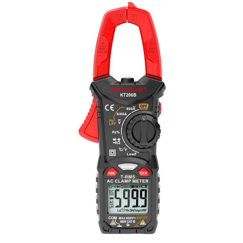 Цифровые токовые клещи КВТ KT 206B PROLINE 79130 3722₽