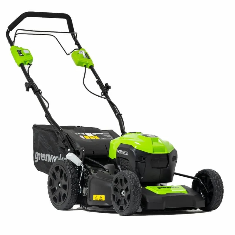 Газонокосилка аккумуляторная Greenworks GD40LM46SP 2506807UH, 40В, 46см, самоходная, бесщеточная, c 1хАКБ 8 Ач и ЗУ в Рыбинске