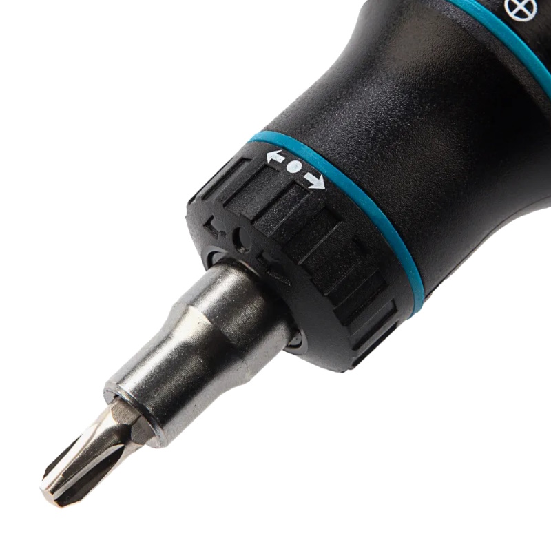 Отвертка-реверс + револ. механизм + биты Gross 11601, 11 пред., PH + SL + Torx + Hex, S2, 2к рукоятка