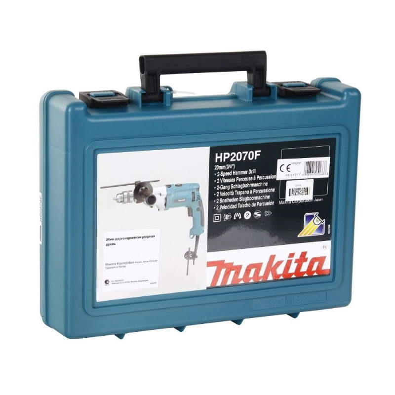 Ударная дрель Makita HP2070F (max диаметр сверления дерева 40 мм, регулятор оборотов, патрон 13 мм)