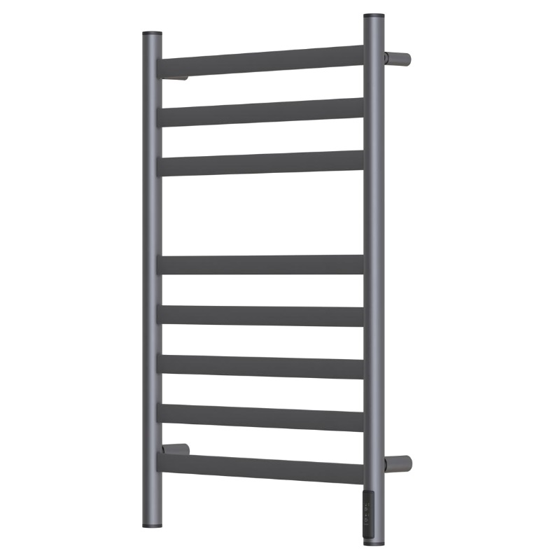 Полотенцесушитель электрический Point PN16858GR П8, Селена, 500x800, диммер справа, графит премиум