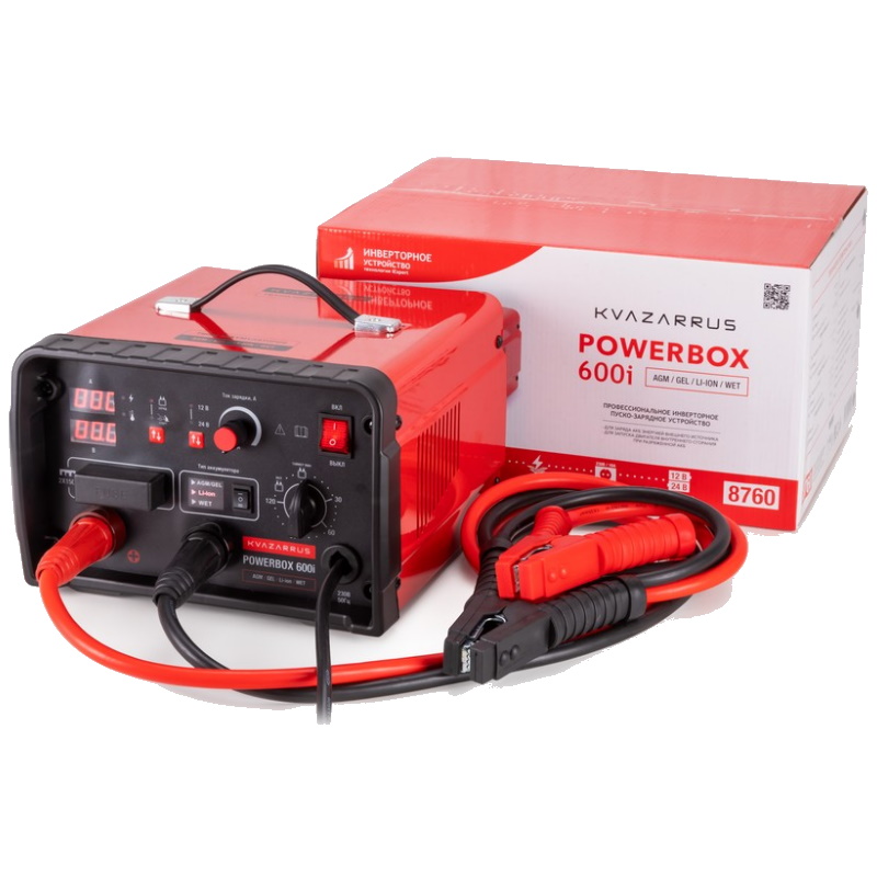 Инверторное пуско-зарядное устройство Kvazarrus PowerBox 600i 8760, таймер, цветная коробка в Коврове