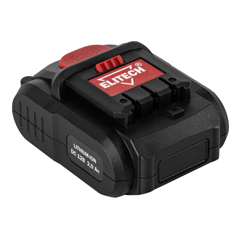 Аккумулятор Elitech 1820.126900 200216, 12 В, 2.0 Ач Li-ion, для ДА10.8-12СЛ, слайдер в Муроме