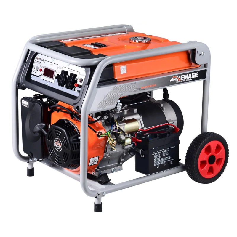 Генератор бензиновый TOR KM9500H 1011099 70 кВт 220В 27 л с электростартером и колесами 57891₽