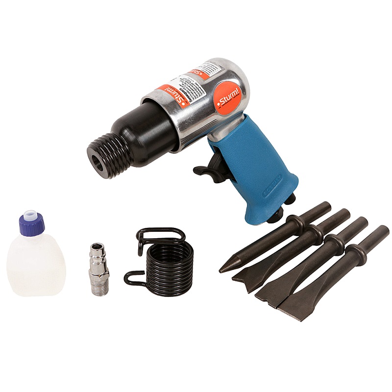 Пневмодолото Sturm AU-1730-05 5 предметов 63 бар 4500 обмин 1706₽
