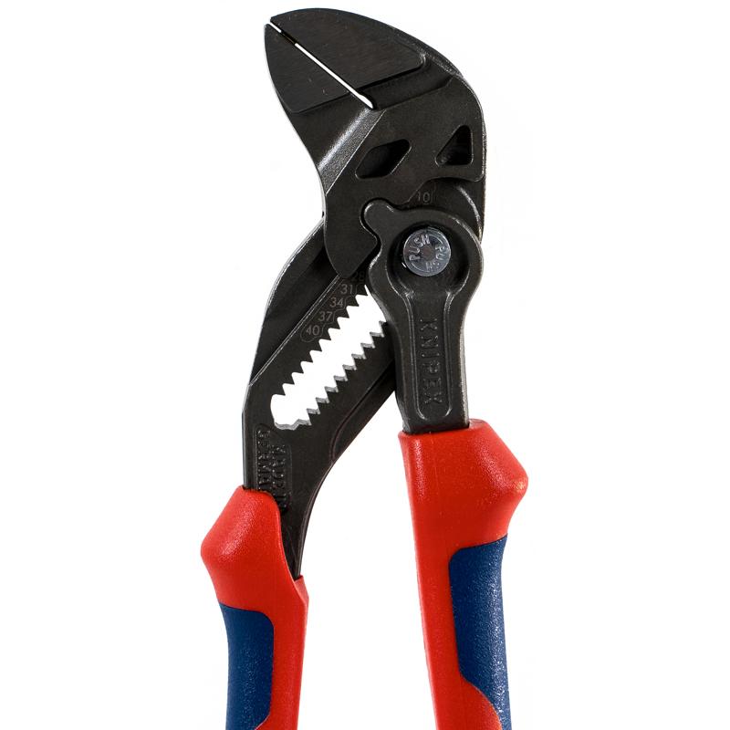 Клещи строительные переставные Knipex KN-8602180 (гаечный ключ, длина 180 мм) в Кинешме