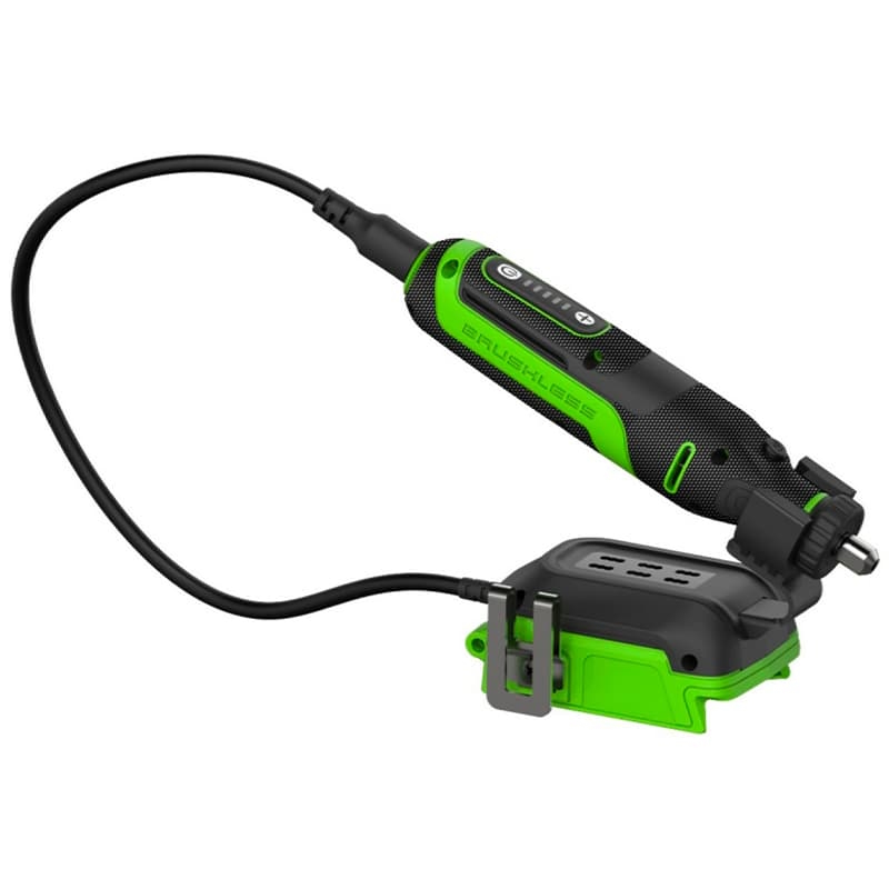 Гравер Greenworks 3200807, аккумуляторный 24V, бесщеточный, с принадлежностями 52 шт., без АКБ и ЗУ в Кинешме