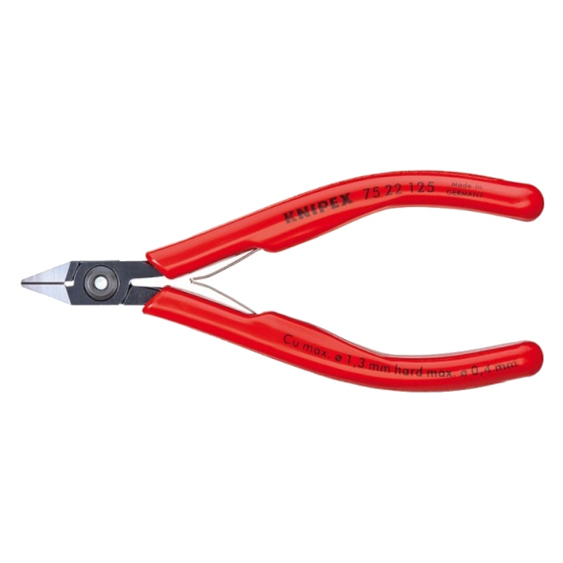 Бокорезы для электроники Knipex KN-7522125, 125 мм, обливные ручки в Рыбинске