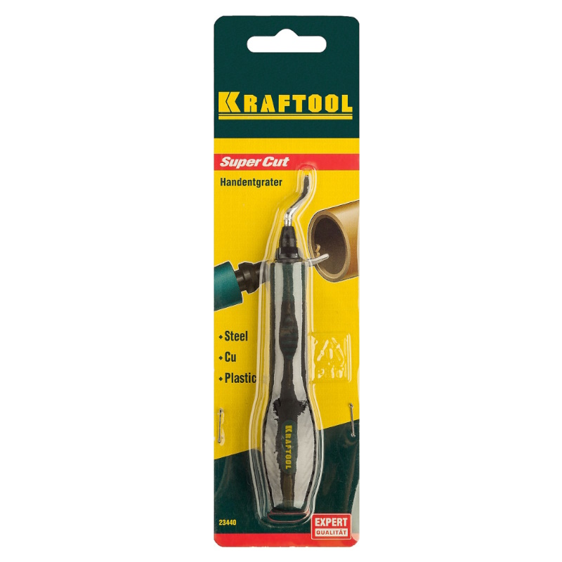 Гратосниматель Kraftool 23440 для зачистки граней труб и листов из нерж. стали, меди, пластика, универс, сменное лезвие 
