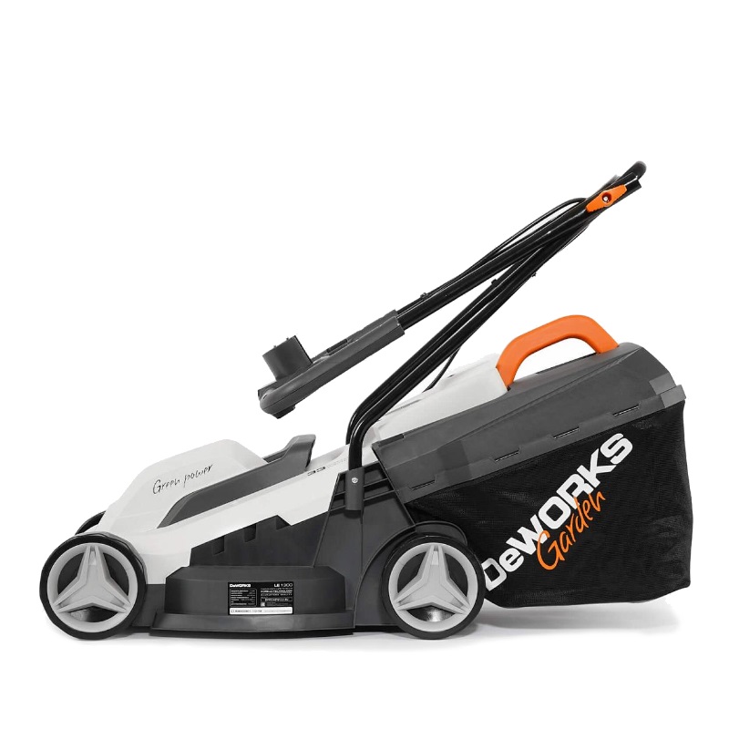 Газонокосилка электрическая DeWorks LE 1300 (объем травосборника 35 л, осевая регулировка) в Угличе