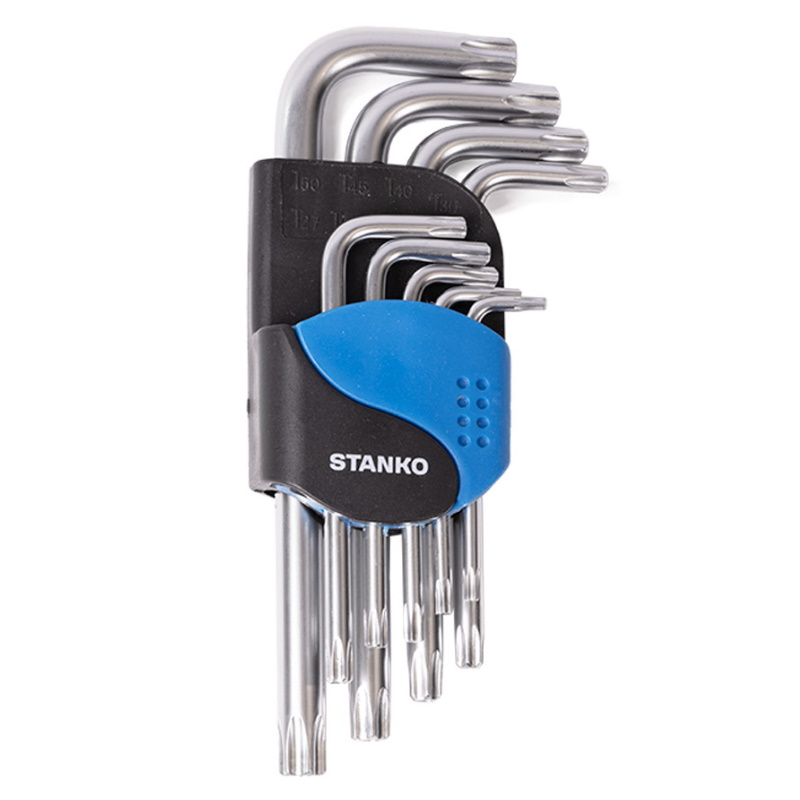 Набор угловых ключей Torx Stanko CS11129S, короткие, 9 шт. в Костроме