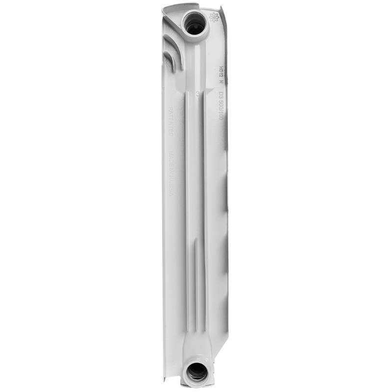 Радиатор Stout GAMMA 500 SRA-3310-050006, 6 секций, алюминиевый, боковое подключение (белый RAL 9010)