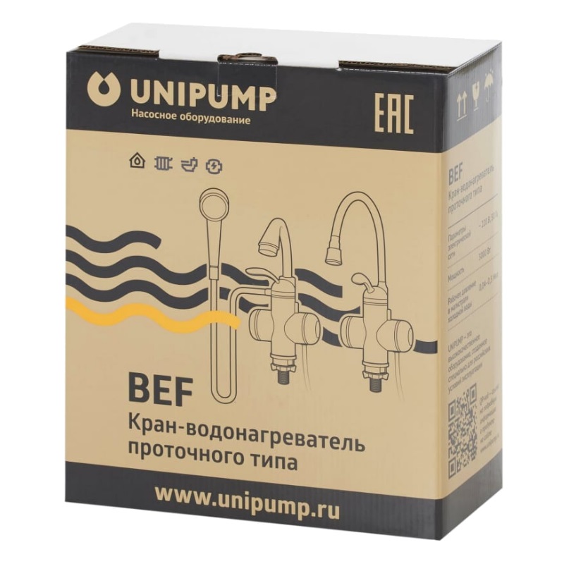 Проточный кран-водонагреватель Unipump BEF-016-03 в Туле