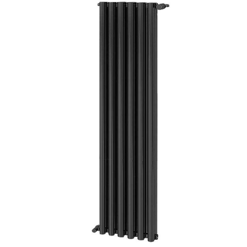 Радиатор Stout Anteprima 1800 SRA-3120-18000706, 6 секций, алюминиевый, универсальное подключение, цвет 2748 cod.07 черный в Угличе