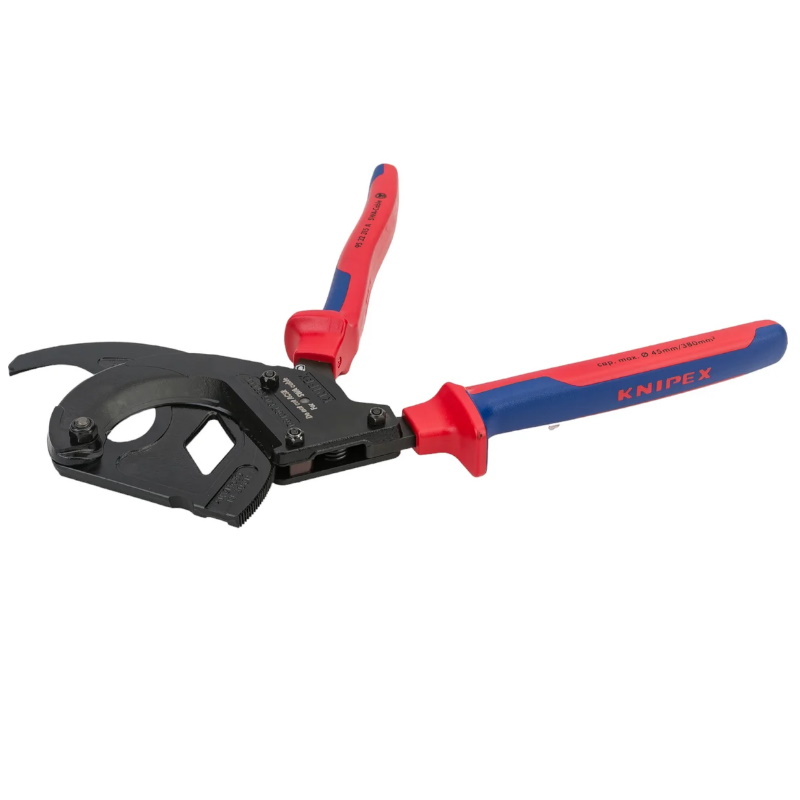 Кабелерез c трещоткой Knipex KN-9532315A, для кабелей со стальным армированием, SWA Ø 45 мм (380 мм²/MCM 750), длина 31
