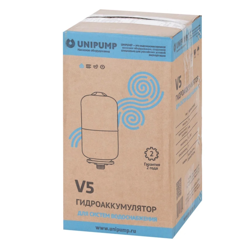 Гидроаккумулятор Unipump 21057, 5л, вертикальный в Кинешме
