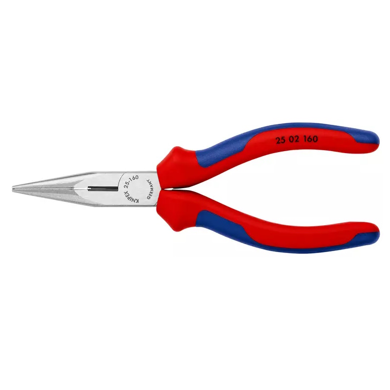 Длинногубцы с режущими кромками Knipex KN-2502160SB, 160 мм, фосфатированные, 2-комп ручки, SB во Владимире