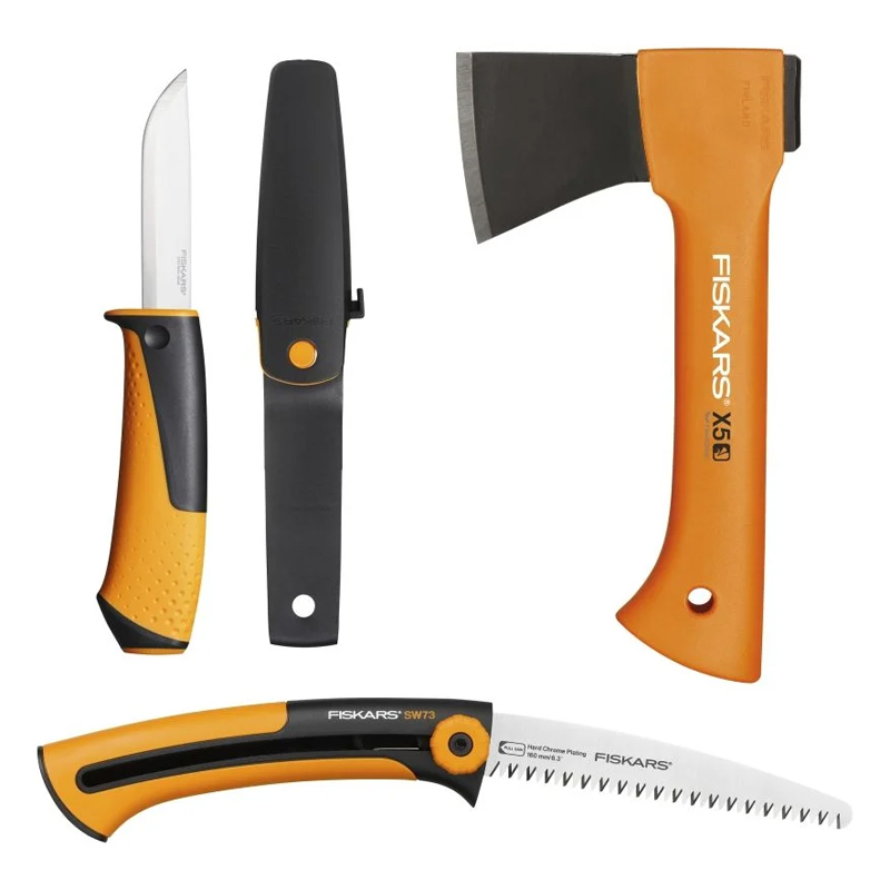 Туристический набор Fiskars 1057912 (топор+пила+нож) в Ярославле