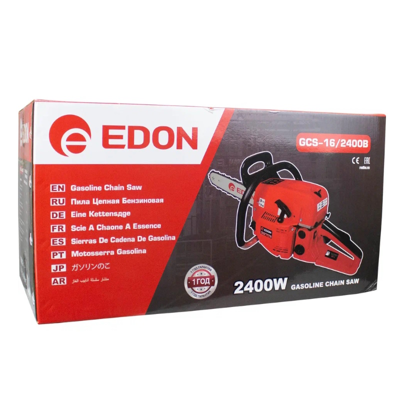 Бензопила Edon GCS-16/2400B 22119, 3,3 лс , 54,5 см3, 16"  в Коврове