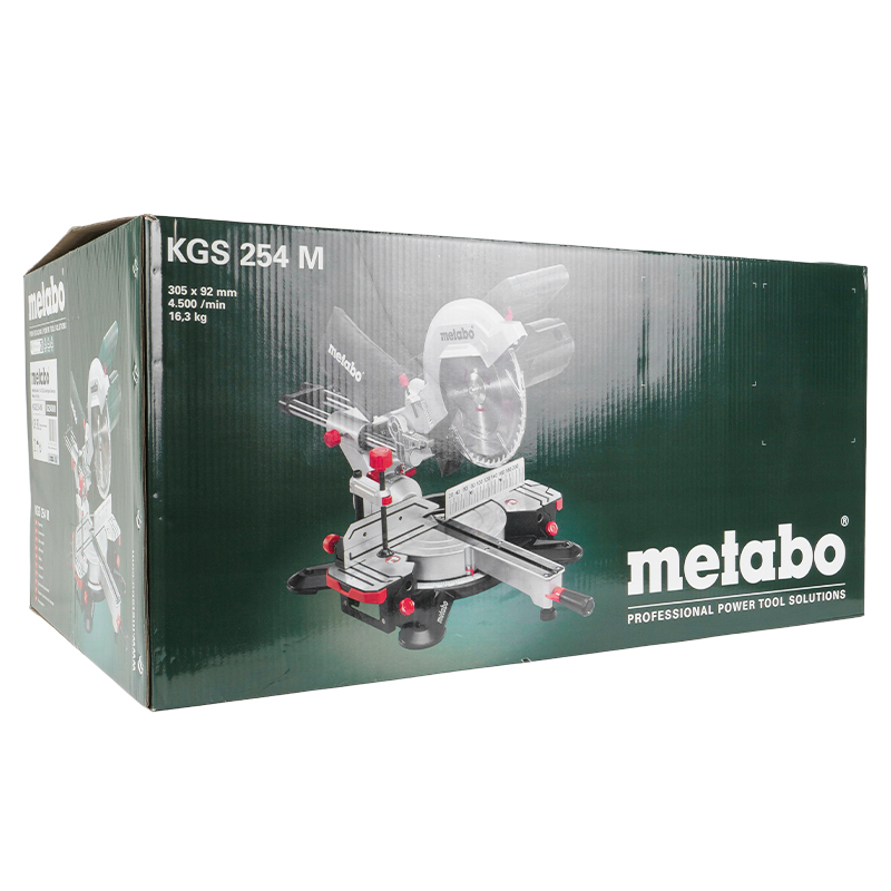 Сетевая торцовочная пила Metabo KGS 254 M 602540000 (ширина пропила под углом 205-305 мм)