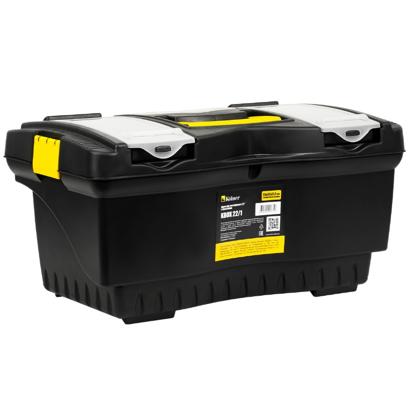 Ящик для инструментов Kolner KBOX 22/1 пластиковый с клапанами 22" (56 х 32 х 27.5 см) в Иваново