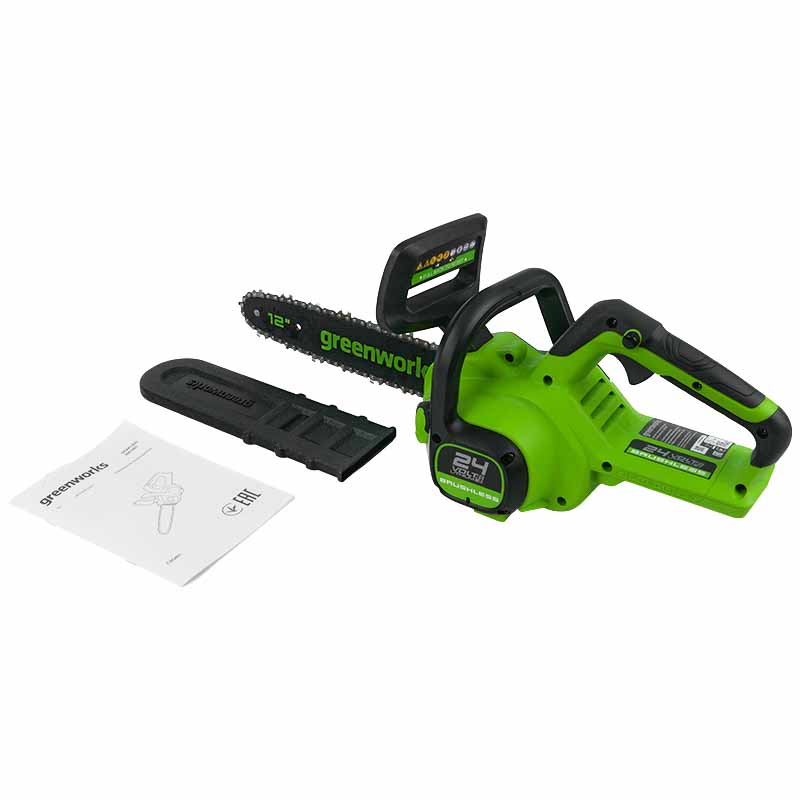 Цепная пила аккумуляторная Greenworks 24В GD24CS30 б/щ, 24V, 30 см, без АКБ И З/У  2007007