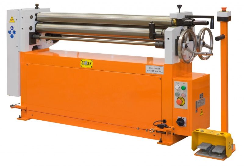 Вальцы электромеханические Stalex ESR-1300x4.5, 3-х валковые по металлу в Костроме