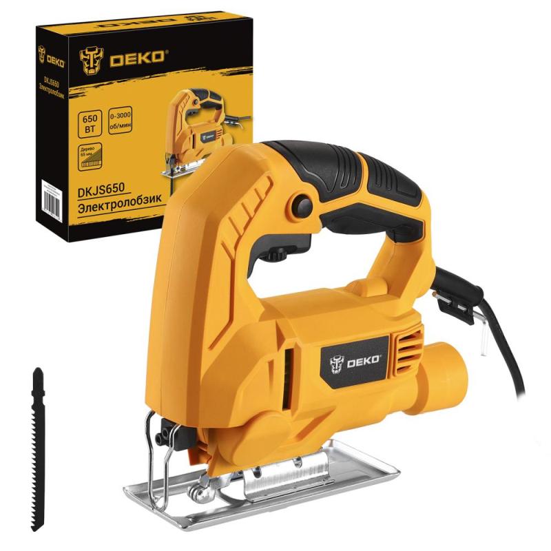 Электрический лобзик Deko DKJS650 063-4186, 650 Вт, регулировка оборотов