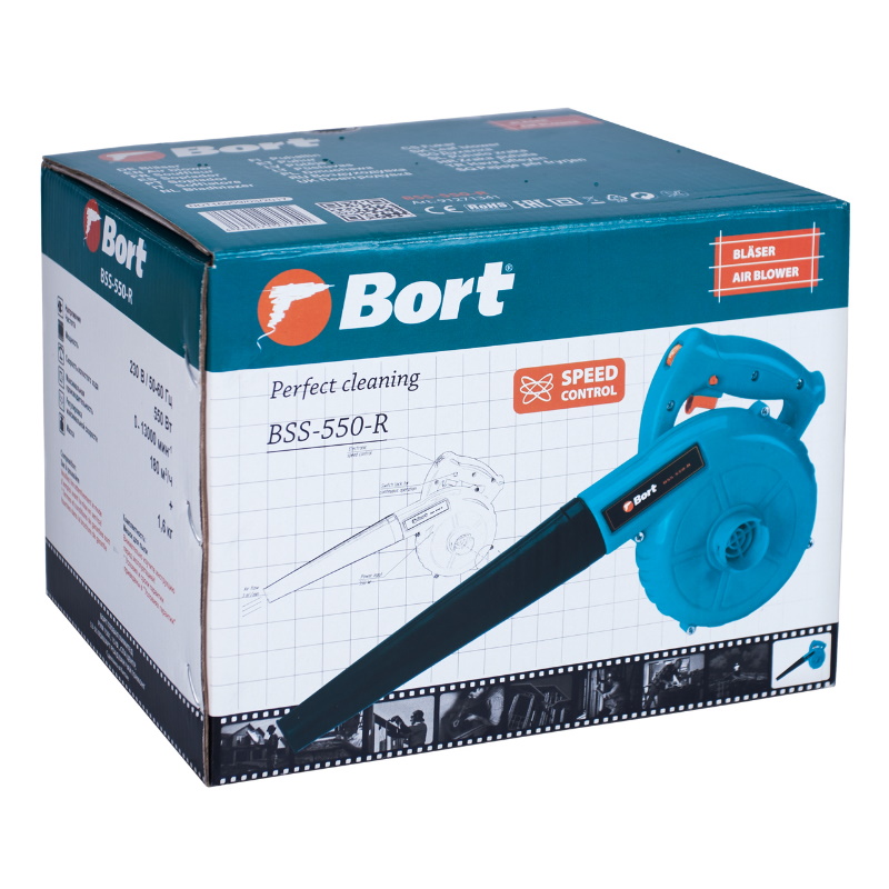 Воздуходувка электрическая Bort BSS-550-R  91271341