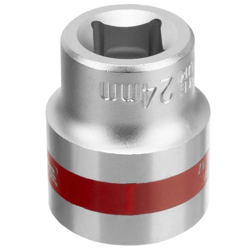 Головка торцевая Matrix 13693, 24 мм, 12-гранная, CrV, под квадрат 1/2", хромированная в Муроме