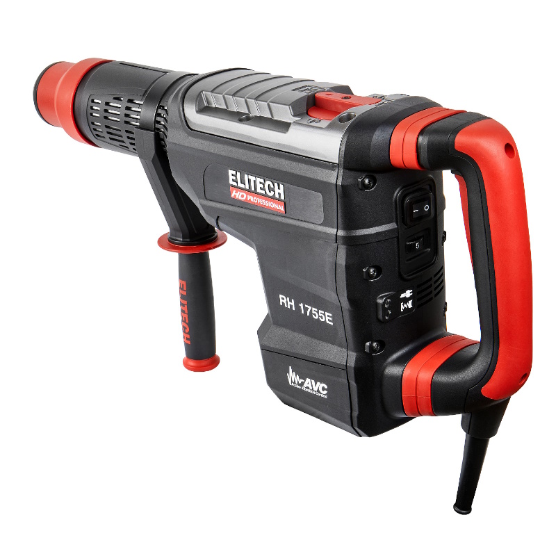 Перфоратор Elitech HD RH 1755E (E2205.021.01) в кейсе, с защитной муфтой, с виброзащитой