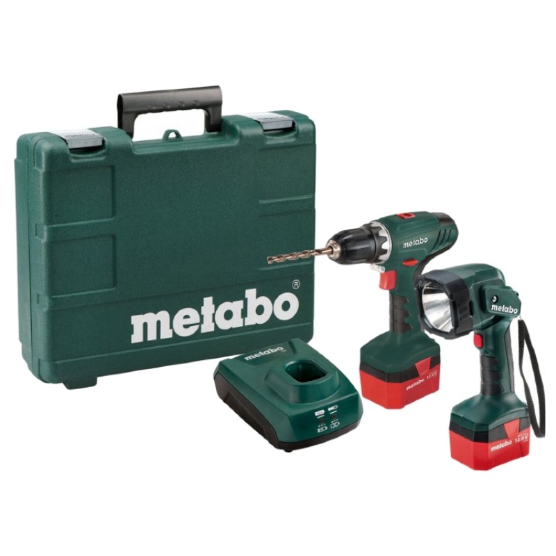Аккумуляторная дрель-шуруповерт Metabo BS 12 NiCd в кейсе + фонарь ULA 602194600 в Рыбинске