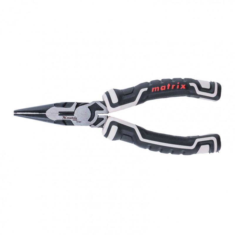 Длинногубцы прямые Matrix Pro 17197 (165 мм, усиленная система, вес 0.2 кг, Китай)  в Угличе