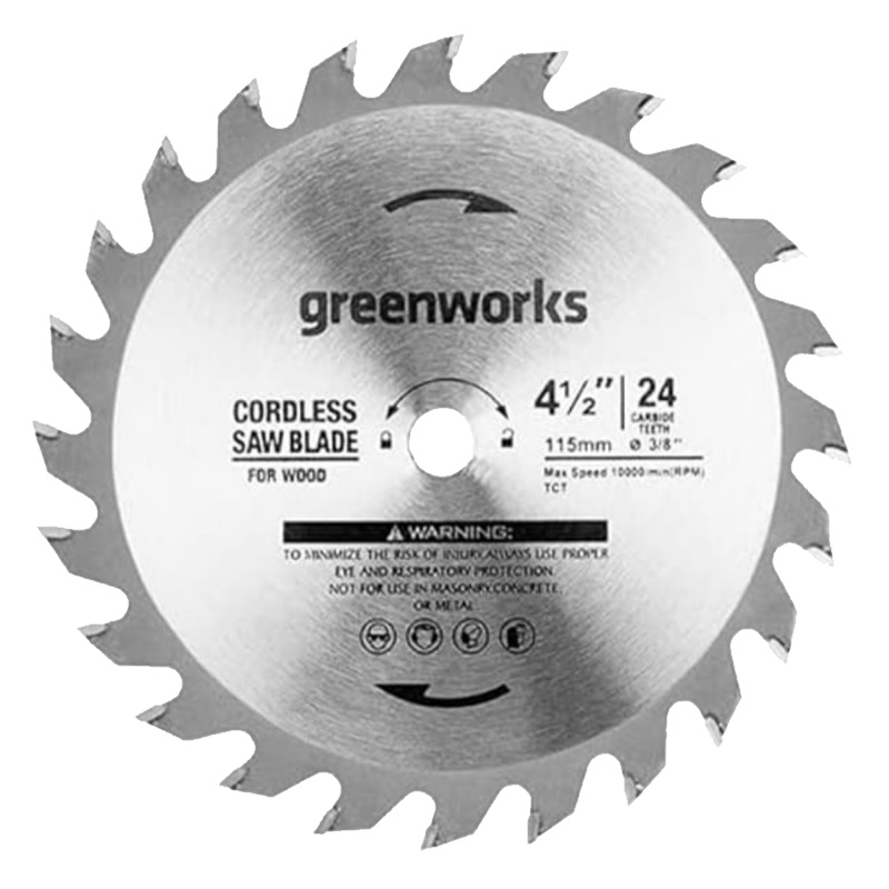 Диск пильный по дереву для циркулярной мини пилы Greenworks 2952507 120х95 мм 24T 784₽