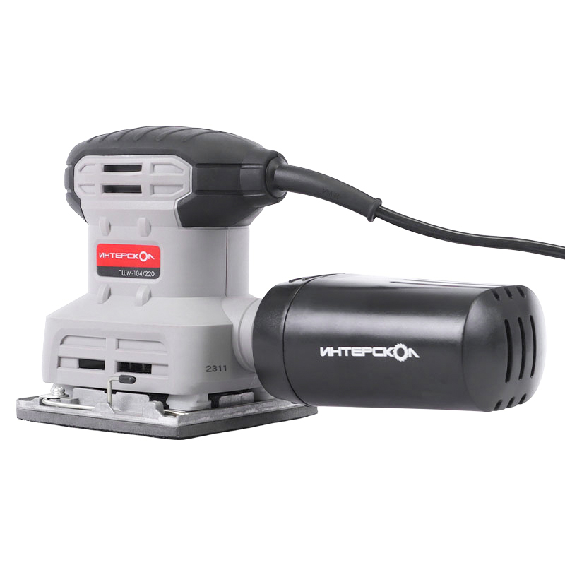 Электрическая плоская шлифмашина Интерскол ПШМ-104/220 (напряжение 220 v, оснастка 105x154 мм)