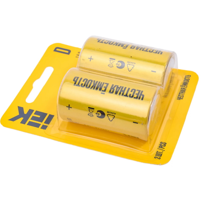 Батарейка щелочная IEK Alkaline ABT-LR20-OP-L02, LR20/D, 2шт, блистер в Нижнем Новгороде