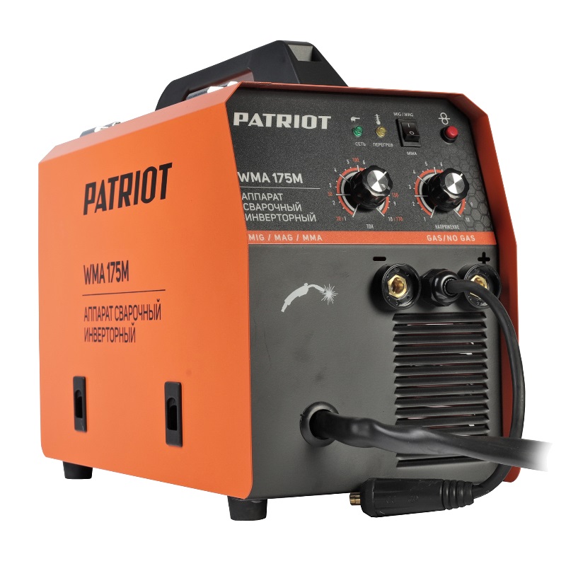 Полуавтомат сварочный инверторный Patriot WMA 175M 605302150, MIG/MAG/MMA в Ярославле