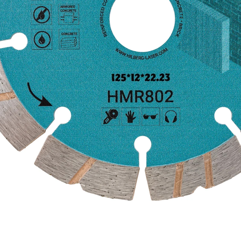 Диск алмазный отрезной Hilberg Revolution HMR802 (125х22,23х12)