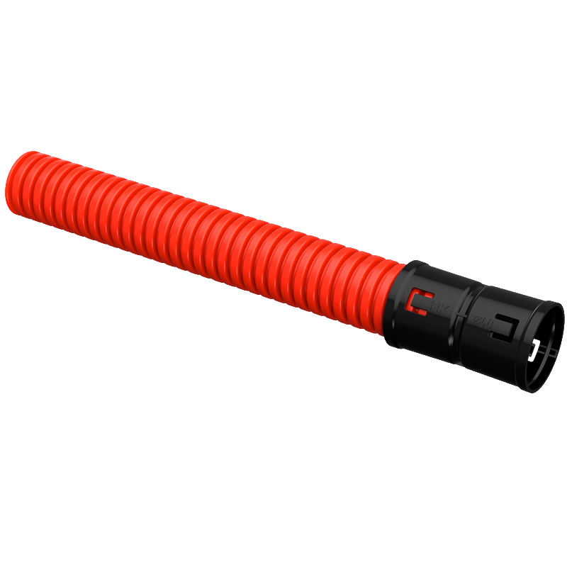 Труба гофрированная двустенная IEK CTG12-040-K04-050-R, ПНД, d=40 мм, красная, 50 м в Туле