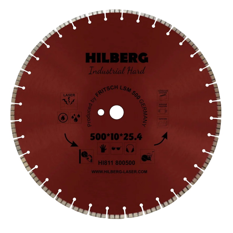 Диск алмазный отрезной Hilberg HI811, 500х25,4 Industrial Hard  в Иваново