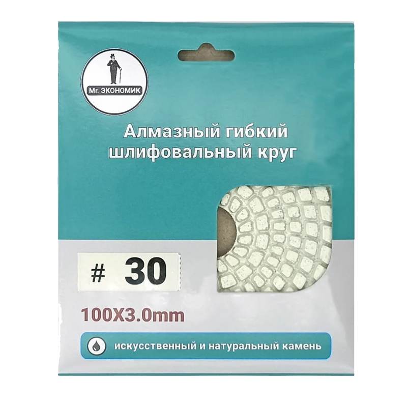 Алмазный гибкий шлифовальный круг Mr. Экономик Черепашка 320-0030, 100 мм в Рыбинске