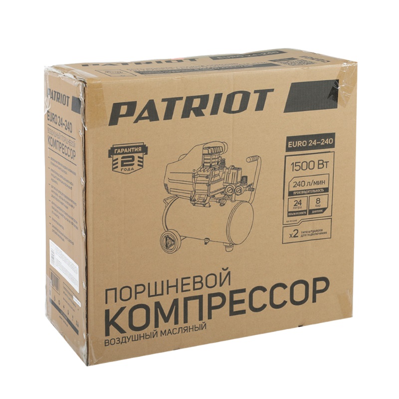 Компрессор поршневой масляный Patriot Euro 24/240 525306365
