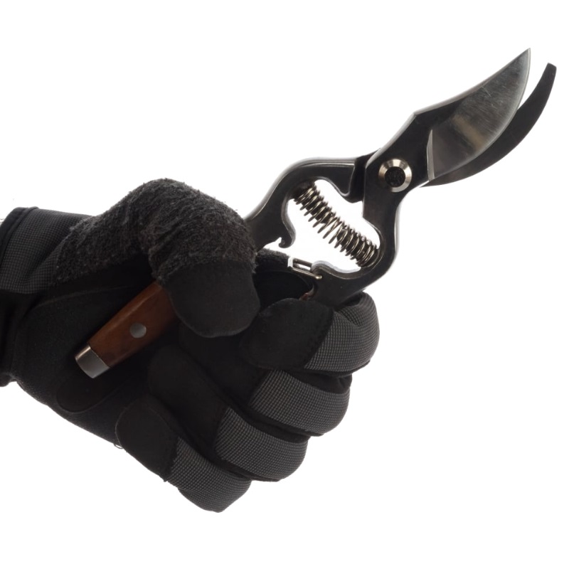 Плоскостной секатор Grinda PROLine P-15 423415, 210 мм, цельнокованый, нержавеющая сталь, с деревянными рукоятками в Кинешме