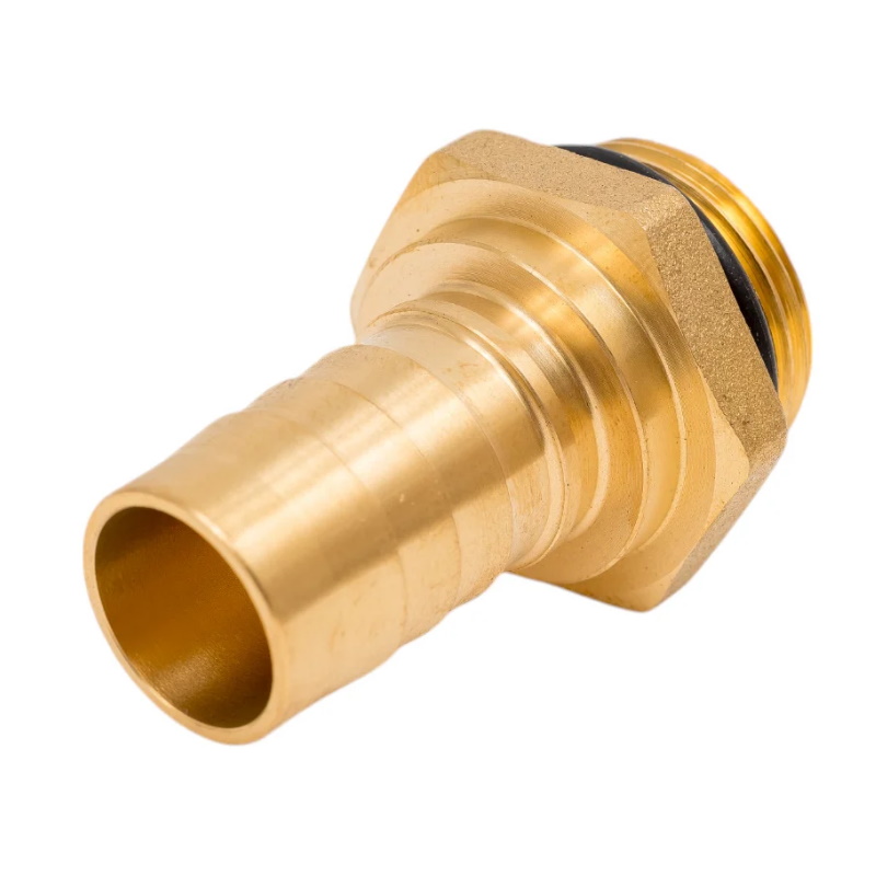 Фитинг Piusi F0643700A, 3/4" BSP(M)x19 мм, латунь, уплотнительное кольцо