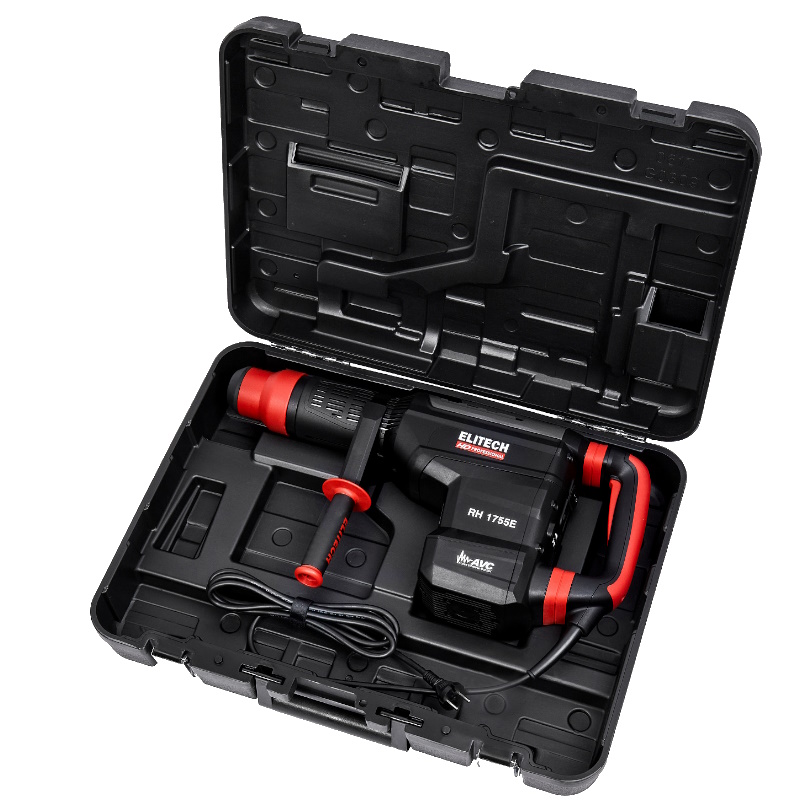 Перфоратор Elitech HD RH 1755E (E2205.021.01) в кейсе, с защитной муфтой, с виброзащитой