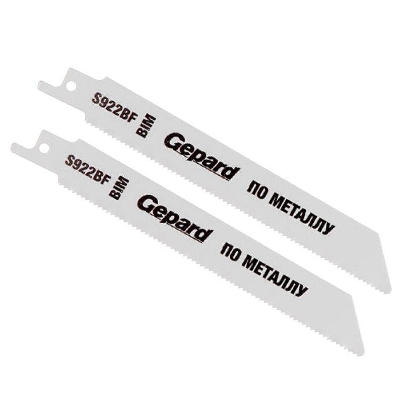 Пилка для сабельной пилы по металлу Gepard GP0618-24, S922BF, 2 шт в Переславле