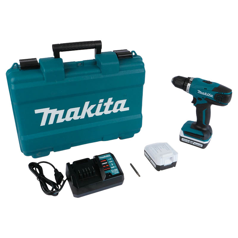 Аккумуляторная дрель-шуруповерт Makita DF347DWE (2 батареи, max диаметр сверления дерева 25 мм)