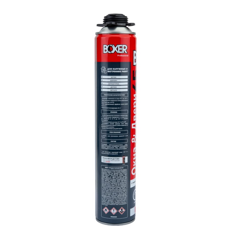 Профессиональная монтажная пена Boxer 65 BOXALT800 (800 мл, всесезонная)
