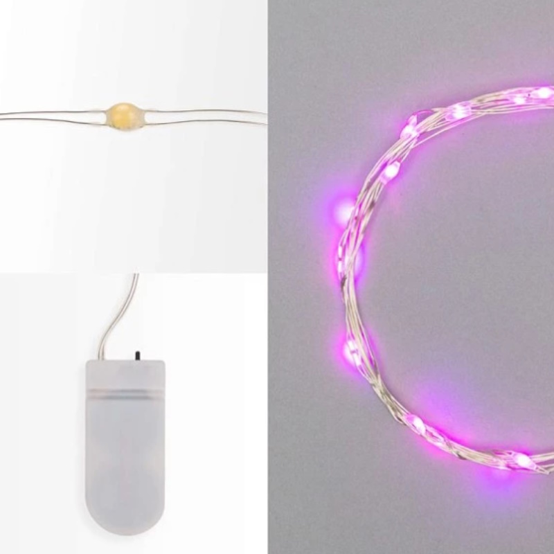 Гирлянда светодиодная Neon-Night "Роса" 303-007 305407, 2 м, 20 LED, розовый  в Угличе